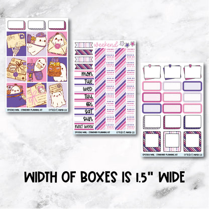 Planner Stickers Standard Mini Kit - Spooky Mail