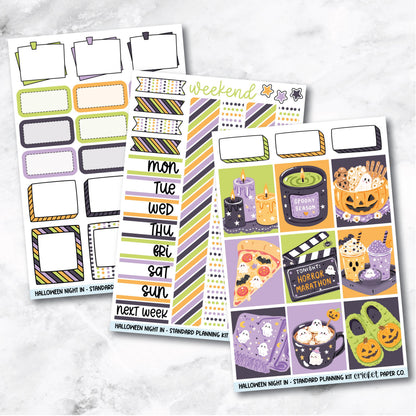 Planner Stickers Standard Mini Kit - Halloween Night In