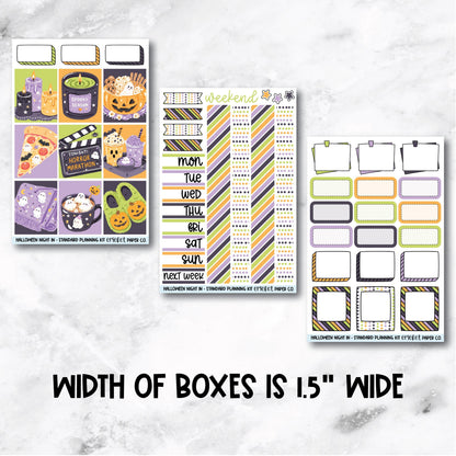 Planner Stickers Standard Mini Kit - Halloween Night In